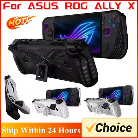 For ASUS ROG ALLY X Game Console Protective Cover With Bracket Shockproof Drop-proof Protective Shel