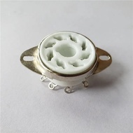 1pcs Ceramic Tube Socket 8 Pin Sockets GZC8-Y-6 Seat Tube Holder Plated Outlet For KT88 6550 EL34 6P