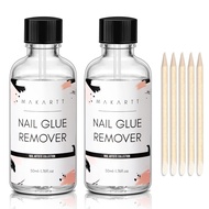 Nail Glue Remover Glue Off for False Nails , Makartt Press ON Nails Glue Remover Fake Nail Adhesives