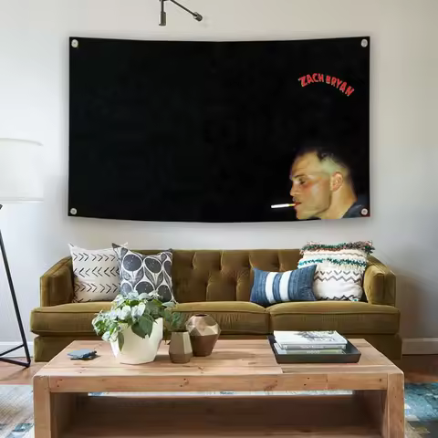 Zach Bryan Singer Album Cover Poster Flag 3x5fts 2x3fts Living Room Home Decoration
