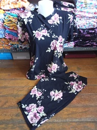 Terno pambahay t-shirt tokong with side pocket cotton spandex