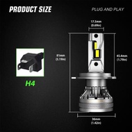 Novsight N37 Led ไฟหน้ารถยนต์ H4 9005 H11 120W 22000LM ไฟตัดหมอกคู่หนึ่งปลั๊กแอนด์เพลย์