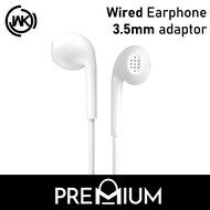 WK Y12 in-ear 3.5mm J5 Samsung Compatible Jack with Mic Earphone Microphone Headphone