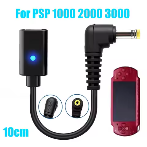 For PSP2000 PSP3000 Charging Game Controller Wire Type C Charge Cable For PSP1000 2000 Console USB C