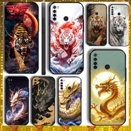 Case for Redmi Note 8 and Note 8 Pro with mighty dragon and tiger motifs, meaning good feng shui.