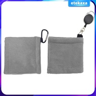 [Etekaxa] Golf Towels, Golf Bag Towel with Clip, Sports Towel, Water Absorption, Small Golf Ball Towel, Cleaning Towel