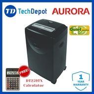 Aurora AS1500CD Paper Shredder Cross Cut (4x30mm) 15 SHEETS (75g/A4) Free 1 Aurora DT259TX Dual Powe
