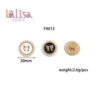 Pearl Bow button For Suits Fashion Coats Clothing Accessories Alloy (A-1-B-F9012)