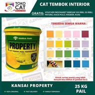 CAT TEMBOK INTERIOR PROPERTY BY KANSAI PAINT (25 KG) BISA REQUEST WRNA-Hosebuild