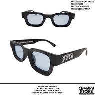 Men's and Women's Thick Frame Distro Branded Original HATRED ALIVE Sunglasses Anti-Radiation Local B