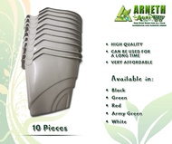 VERTICAL SQUARE POT LOCAL PLANT POTS FOR PLANTS (10 PCS) PASONG PANG SABIT SA DINGDING AT BAKOD PREM