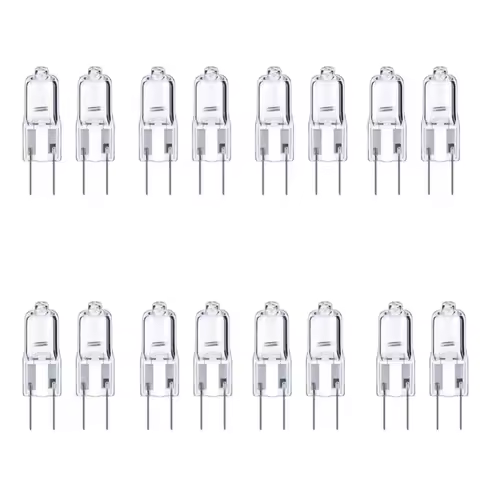 10Pcs G4 JC Type Halogen Light Bulb Lamp 12V 20W 20 Watt Warm White