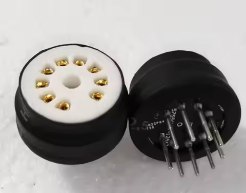 2pcs Tube Adapter 8-Pin to 9-Pin Base for 6SN7/6SL7/6N8P/6N9P Octal Tubes Replace 12AX7/12AU7/12AT7 