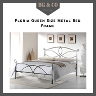 FLORIA Metal Queen Bed Frame/ Metal Bed Frame Queen/ Double Bed/ Katil Divan Queen/ Katil Queen Besi/ Katil Besi Queen