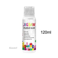 [Kesoto1] Puzzle Glue, Saver Glue, 120ml Clear Puzzle Glue with Sponge Head, Fast Drying, Puzzle Acc