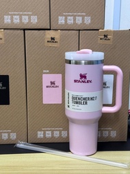 Stanl.e/y 40oz/1.1L Quengher H2.0 Tumbler With Handle With Straw Lids Stainless Steel Coffee Termos