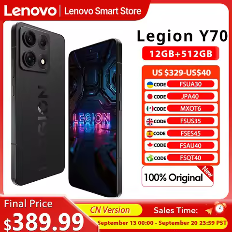 Lenovo Legion Y70 2026 Gaming Smartphone CN Version Snapdragon 8 Gen 5 CPU 6.82 Inch 144Hz Display 8