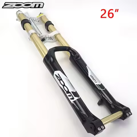 ZOOM 26inch Enduro/AM/FR/E-MTB Bike Suspension Fork 110*20mm Thru Axle Bicycle Front Fork for Disc B