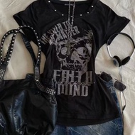 y2k Asian Culture Clothes y2k Top y2k Punk Style Women's Clothing Tops Wear Hot Girl American y2k Ni