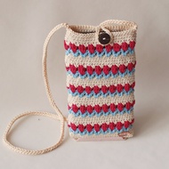 TAS HP WANITA - TAS SELEMPANG - DOMPET HP - TAS RAJUT HANDMADE - Pouch HP Rajut Cantik Lucu
