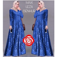 PROMO LENA - GAMIS BAJU DRESS PESTA FULL BRUKAT BROKAT S M L XL JUMBO IMPORT PREMIUM POLOS WARNA MER