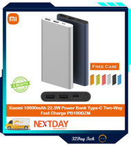 【Free Case】Xiaomi Mi 10000mAh 22.5W Power Bank Xiaomi Power Bank Type-C Two-Way Fast Charge USB-C Portable Charger Powerbank PB100DZM