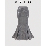 KYLO Baddie Sparkling Party Bodycon Mermaid Skirt