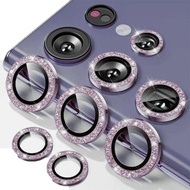 SamsungS24 S24Plus S24Ultra GalaxyS24 S24P S24+ S24U Metal Glitter Diamond Camera Lens Tempered Glas