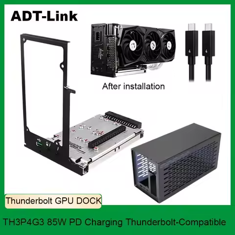 ADT-Link Thunderbolt GPU Dock Thunderbolt 3/4 laptop Graphics card Docking station egpu dock gpu sup