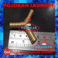 3-Prong Hose Connection 3-Prong Brass Y-Shaped Hose Connector Connection 5-Piece 16 Inch Y-Model Hos