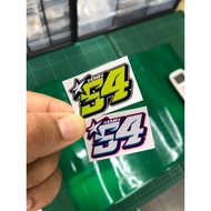 54 Small print Sticker"