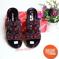 BAYAR DI TEMPAT Sandal Wedges Wanita Terbaru Trendy - Sandal Wanita Remaja Kekinian - Sandal Selop W