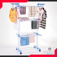 SHUWAS 3-Tier Clothes Drying Rack, Portable Folding Clothes Drying Rack, Cheap