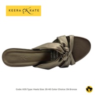 Keera Kate Brand Ladies Lifestyle Comfort Leather Heels (K05-DK Bronze)