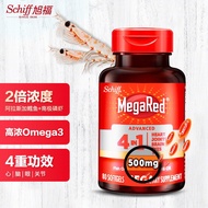Schiff旭福 MegaRed脉拓 四合一南极深海磷虾油 美国进口omega3 鱼油升级版软胶囊 成人中老年 500mg80粒