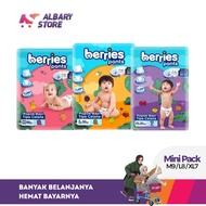 Berries Pants Baby Diaper Pants M9 / L8 / XL7 - Mini Pack