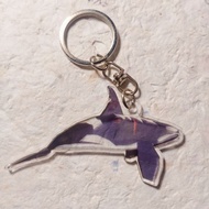 GANTUNGAN Transparent Orca Whale Fisch Acrylic keychain / Fisch Ancient Orca Whale keychain