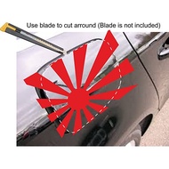 Rising Sun JDM Car Sticker Decal Motorcycle Stickers Black Oil Tank Sticker Oil tank Cover Sticker