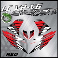 STICKER STRIPE MOTOR YAMAHA LC135 V2-V6  EXCITER RC EDITION