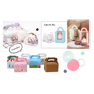 [10 PCS/SET] CUPCAKE BOX CAKE BOXES | MUFFIN BOX MOUSSE CAKE BOX | DIY Confectionery Boxes | Party B