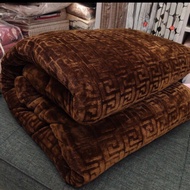 Fleece Blanket 3 Layers Thick 3.3Kg 2m1x1m9 Velvet Fur Accumulates Soft Heat