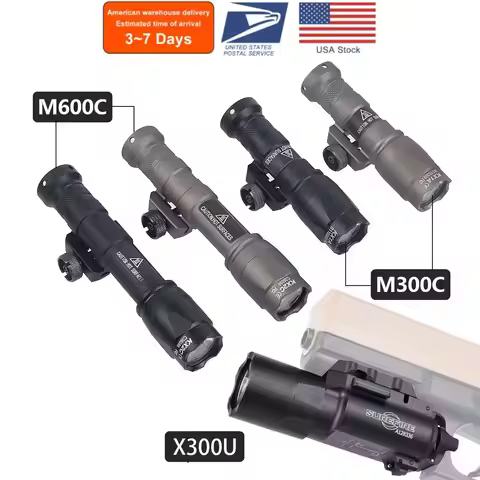Surefire M600C M600 M300 X300 Ultra Tactical Scout Light Airsoft Rifle Weapons Flashlight Picatinny 