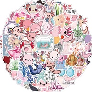 [Large sticker]100Pcs Axolotl Stickers Animal Waterproof Stickers for Scrapbooking Laptop Luggage Wa
