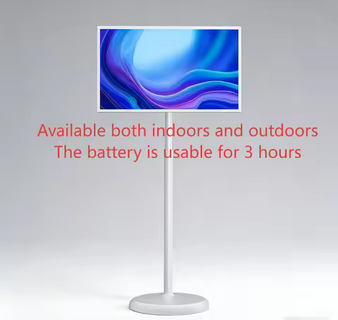 Portable TV 32 Inch Android 13 LED Smart Monitor with 10-Point Touch Screen for Retail Store and Ele