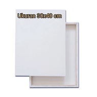 Smooth White Painted Canvas Fabric Size 30x40 Canvas Board