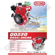 Engine Penggerak DIESEL 9HP PROQUIP QD220 9PK / Mesin Penggerak Serbaguna Solar Diesel Ketinting Mes