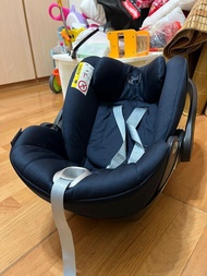 二手德國 Cybex Cloud Q Plus 嬰兒提籃型安全座椅/安全汽座/可平躺