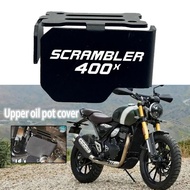 SCRAMBLER400X Motorcycle Brake Fluid Reservoir Cover Protective Gurad FOR Scrambler 400 X Speed400 2