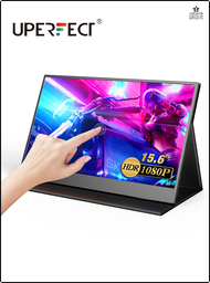 จอมอนิเตอร์15,6 Zoll Tragbarer 1080P Bildschirm Mmit Lautsprecher Externe Reise Zweite Dual-Computer