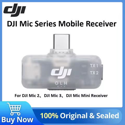 DJI Mic Series Mobile Receiver The Mobile Receiver of the DJI Mic Series for DJI Mic 2 DJI Mic 3 and